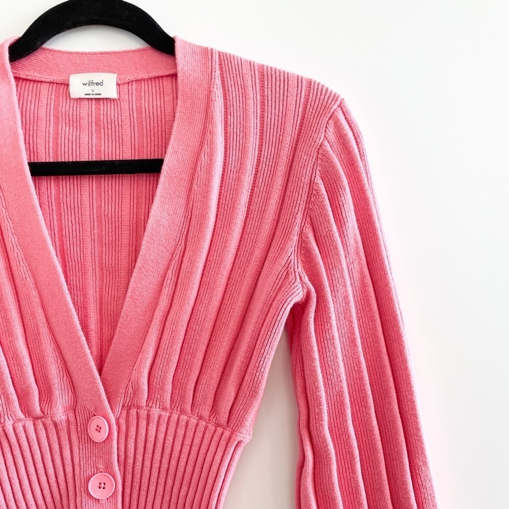 Wilfred Plunge Front Cardigan - Picture 2 of 10